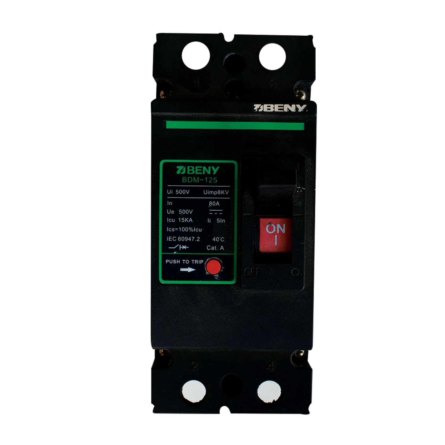 2-Pole PV/DC Breaker 80A — front view