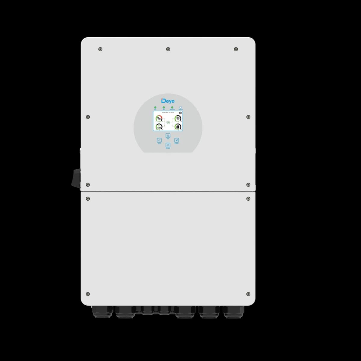 Deye 16kW 48V Single Phase Hybrid Inverter — front view