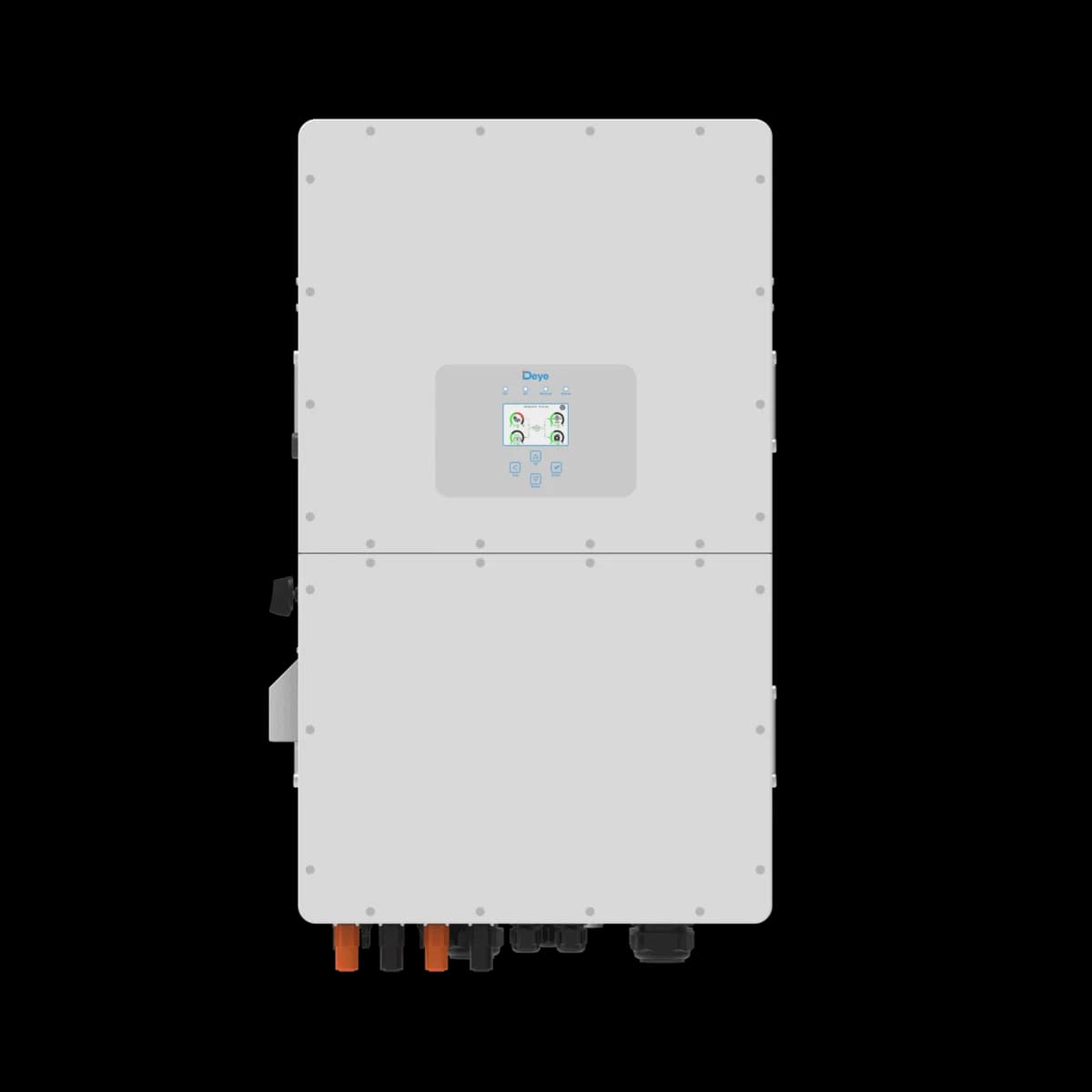 Deye 50kW HV 3 Phase Multi MPPT Hybrid Inverter — front view