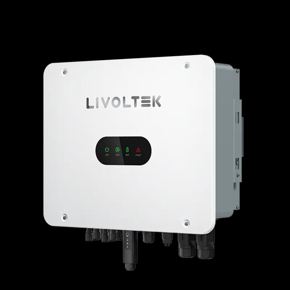 Livoltek 15kW Three-Phase Hybrid Inverter WL, with Smart Meter — three-quarter view (official series photograph)