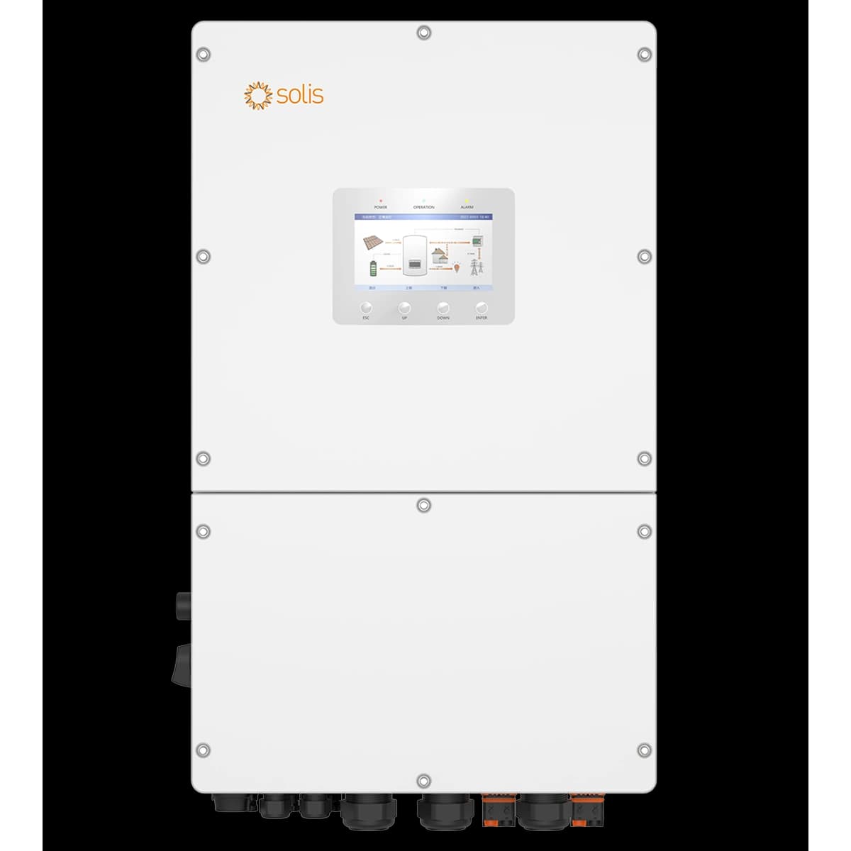 Solis S6-EH 3P HV 30kW Hybrid Inverter — front view (official series photograph)