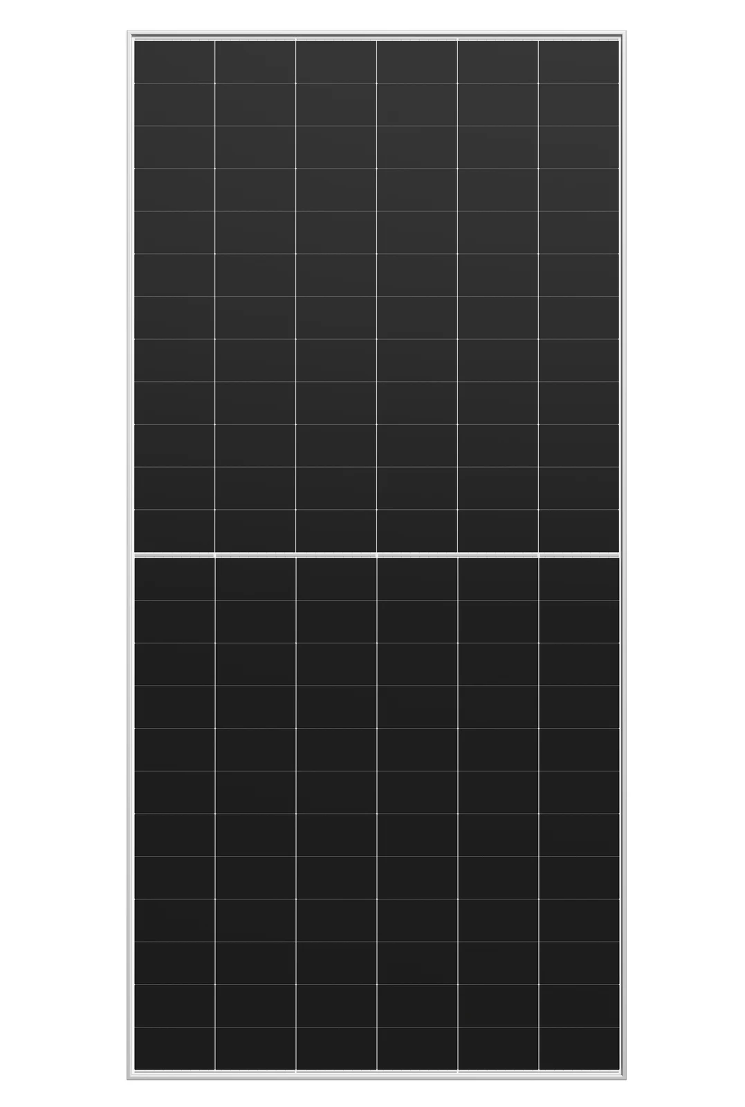Longi 650W Bifacial Solar Panel, Anti-shade / Anti-dust — front view