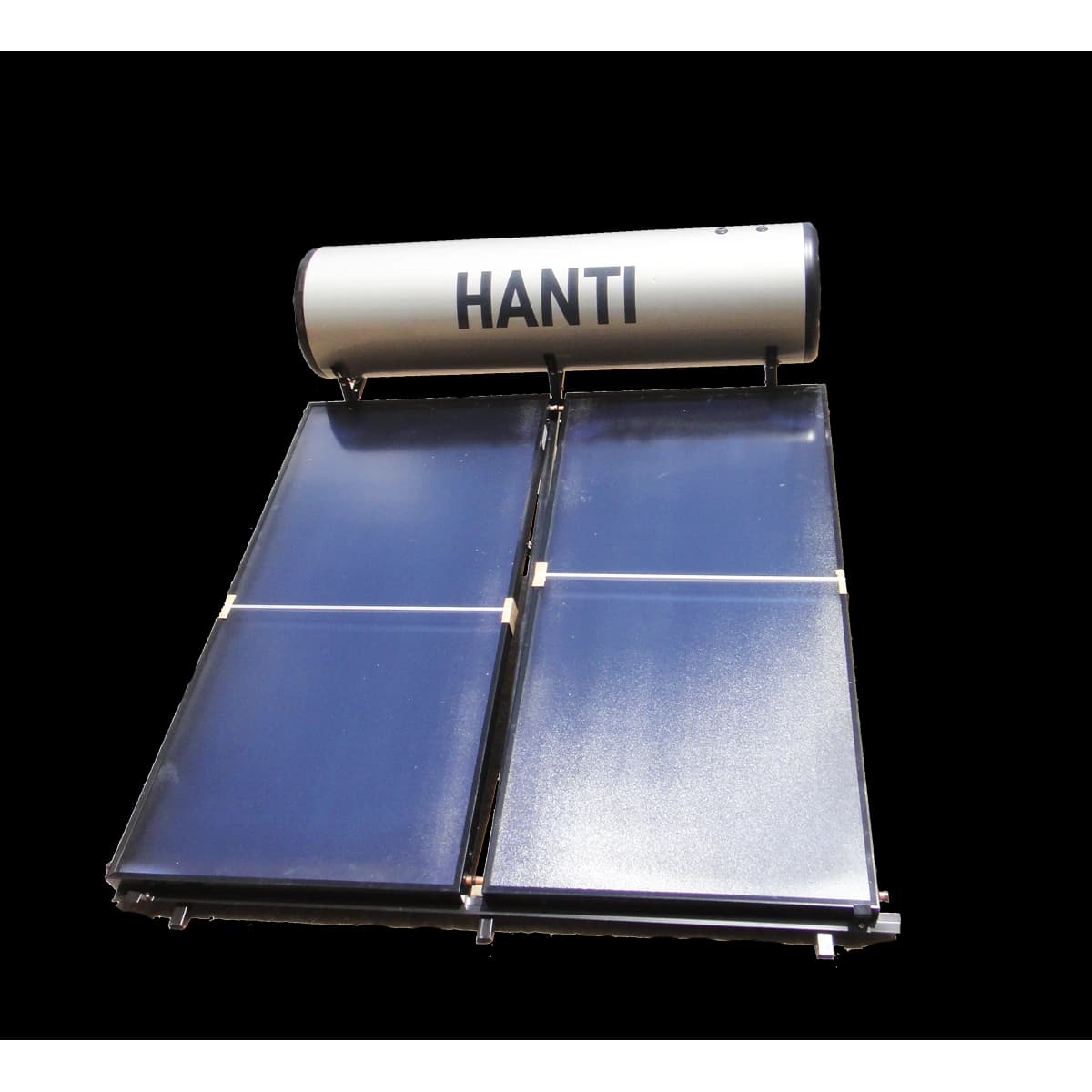 Hanti JFP-300 pressurised flat-plate solar water heater with 300L tank and collector