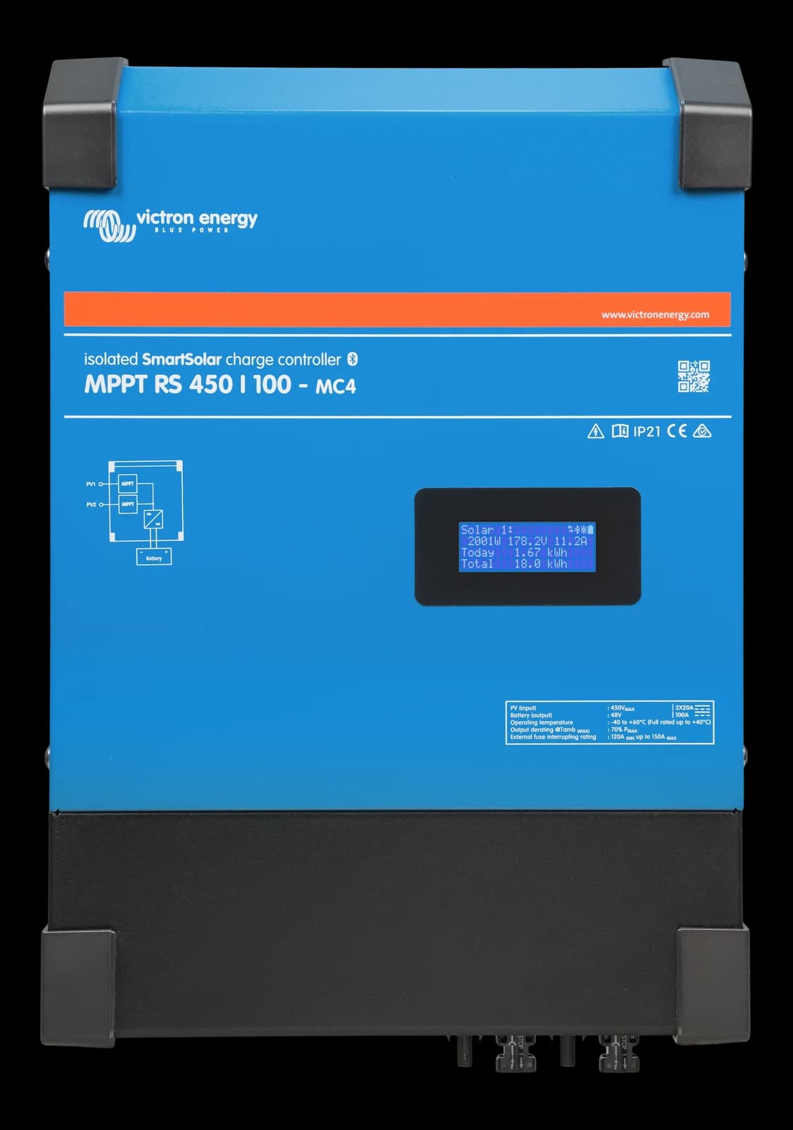 Smart Solar MPPT 450/100-MC4 — front view
