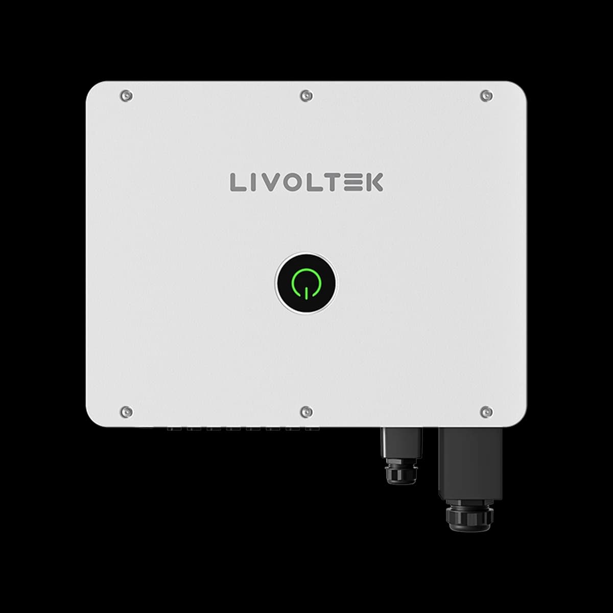 Livoltek 60kW Three-Phase Grid-Tied Inverter, 380V, 4 MPPT — front view (official series photograph)
