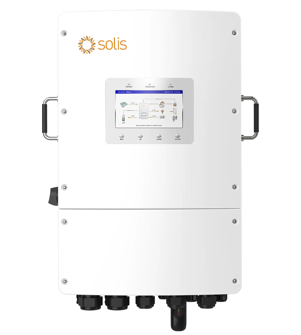 Solis 15kW Three-Phase Hybrid Inverter (L) — front view (S6-EH3P(5-18)K02-NV-YD-L series photograph)