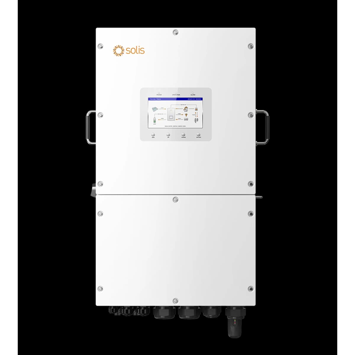 Solis S6-EH 1P LV 12kW Hybrid Inverter — front view (official series photograph)